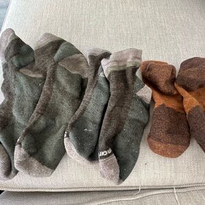 Smartwool Women's Green and Brown Athletic Socks